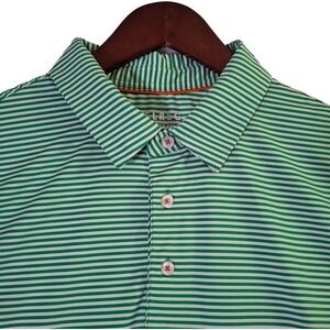 Maelreg Performance Polo Shirt Men's Large Green Tennis Golf Short Sleeve